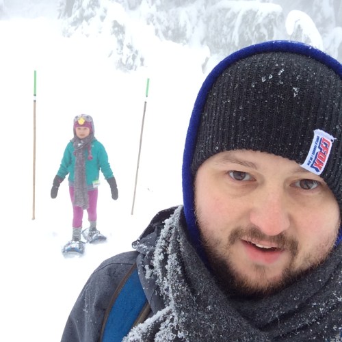 Me and Maddy Snowshoeing