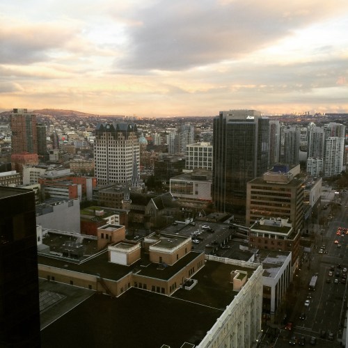 Vancouver out the window