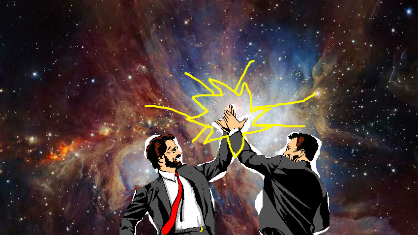 space high five